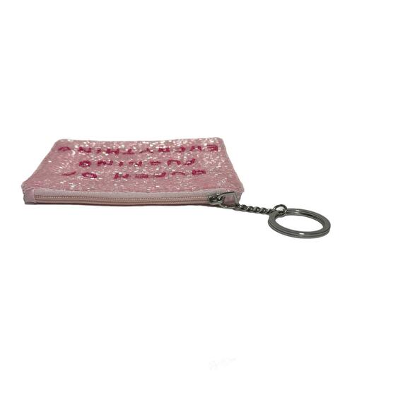 Queen Of Everything Small Pouch Key Ring Pink - Picture 7 of 8
